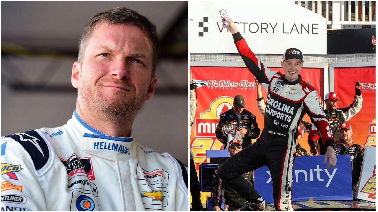 Dale Earnhardt Jr. and Connor Zilisch 