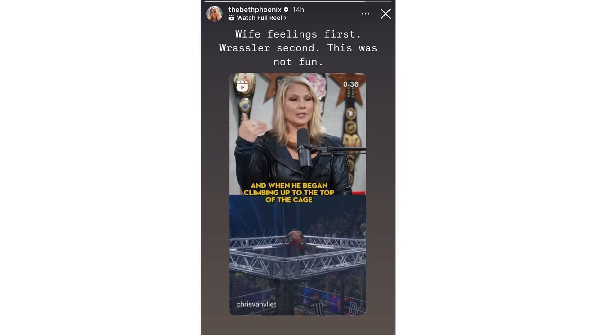 Beth Phoenix on Adam Copeland's AEW Double or Nothing 2024 spot. [Source: Beth's official Instagram handle]