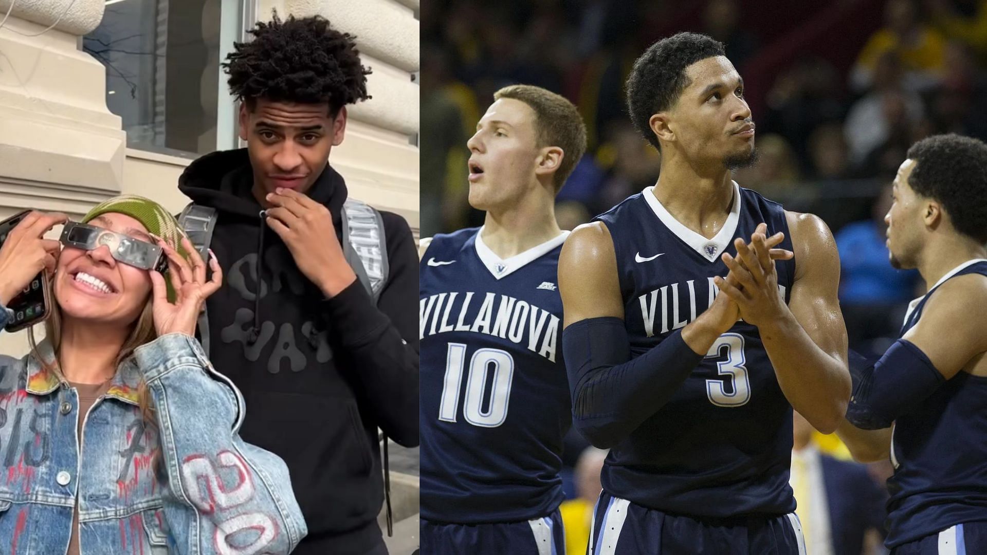 La La Anthony, Kiyan Anthony, Josh Hart, Donte DiVincenzo, Jalen Brunson