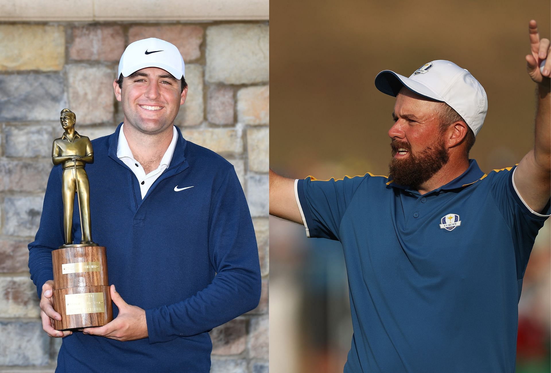 Scottie Scheffler and Shane Lowry ( via Getty)