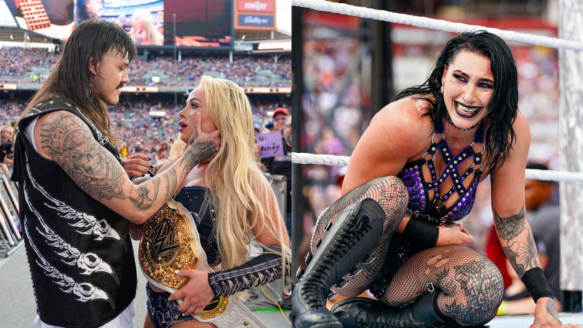 Dominik Mysterio betrayed Rhea Ripley for Liv Morgan (Images credit: WWE.com)