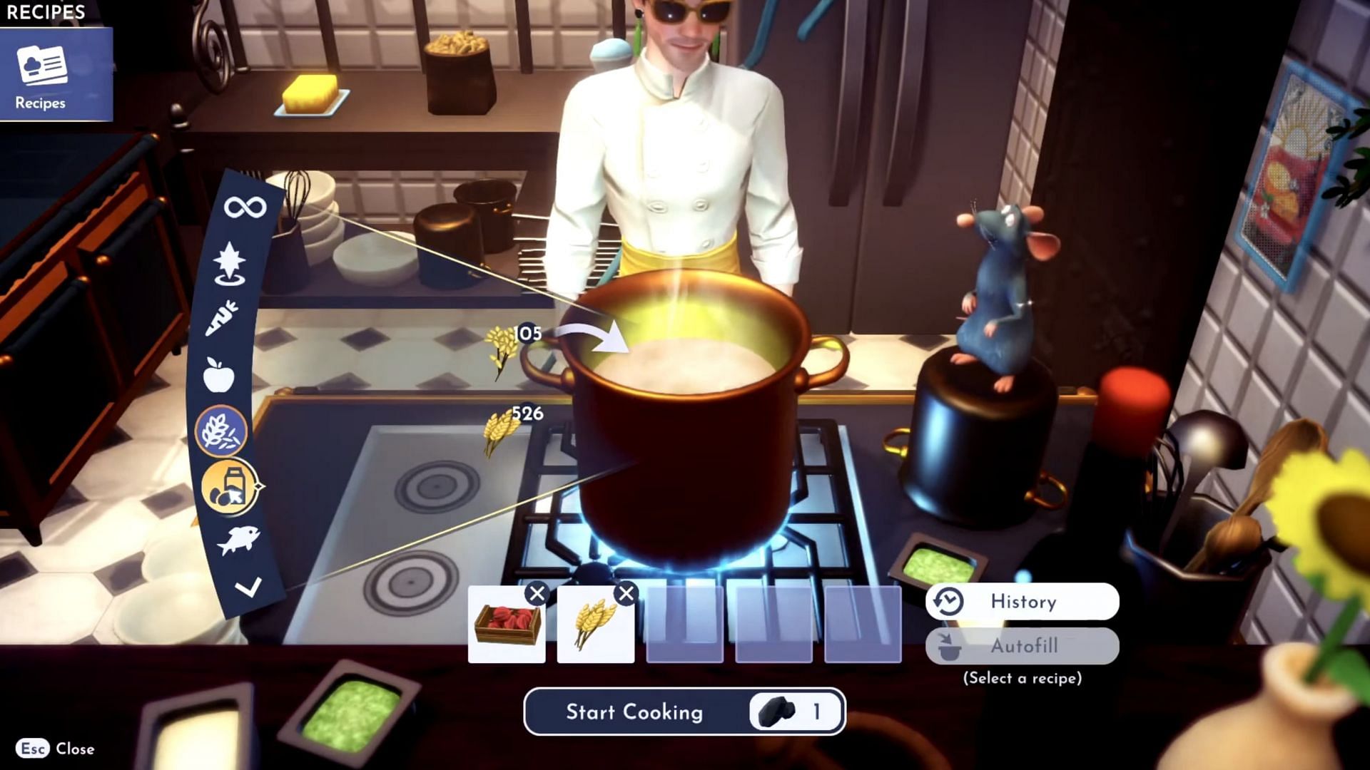 Toss all the ingredients in a pot to make Brandade de Morue (Image via Gameloft)