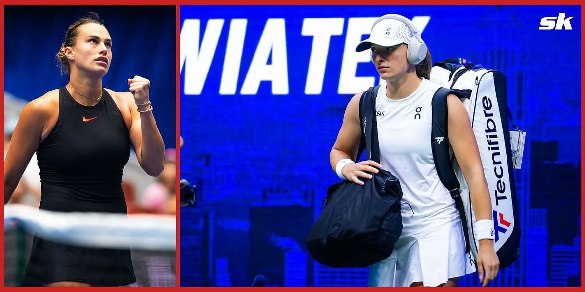 Aryna Sabalenka and Iga Swiatek (Source: Getty)