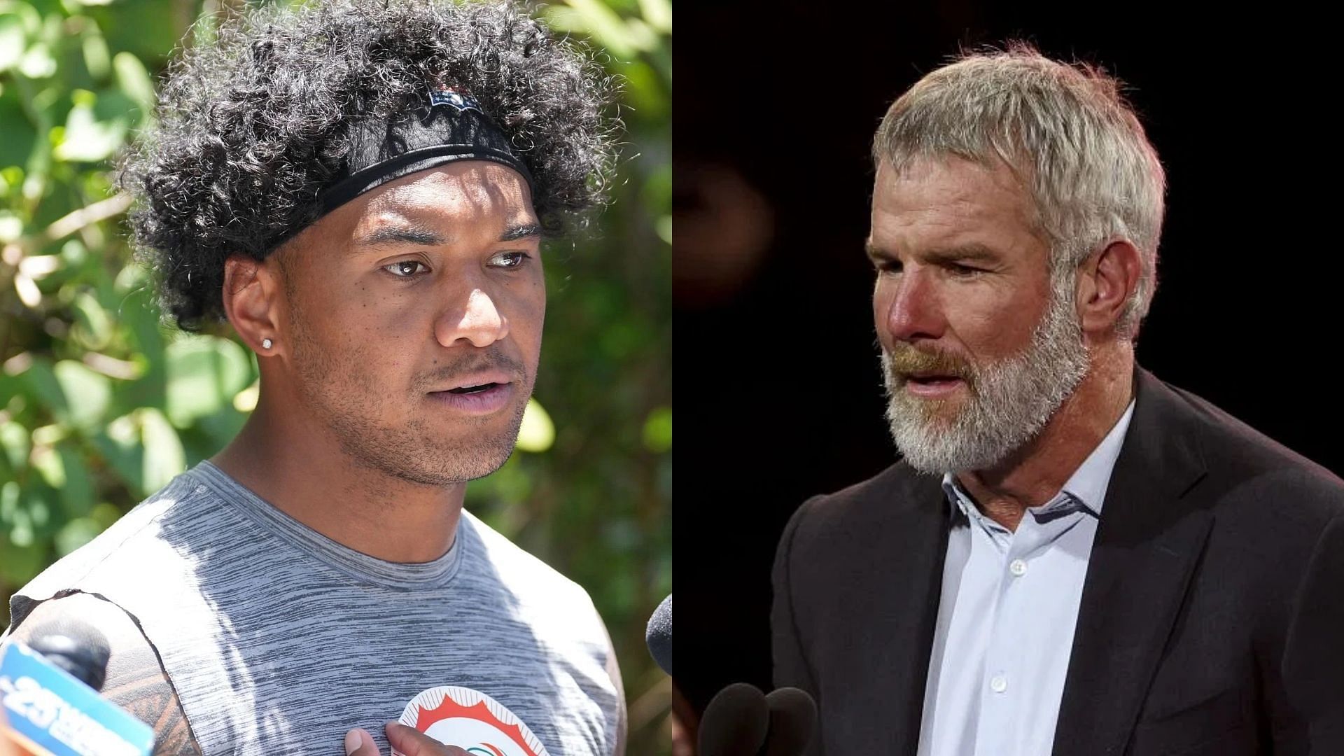 Brett Favre prays for Tua Tagovailoa