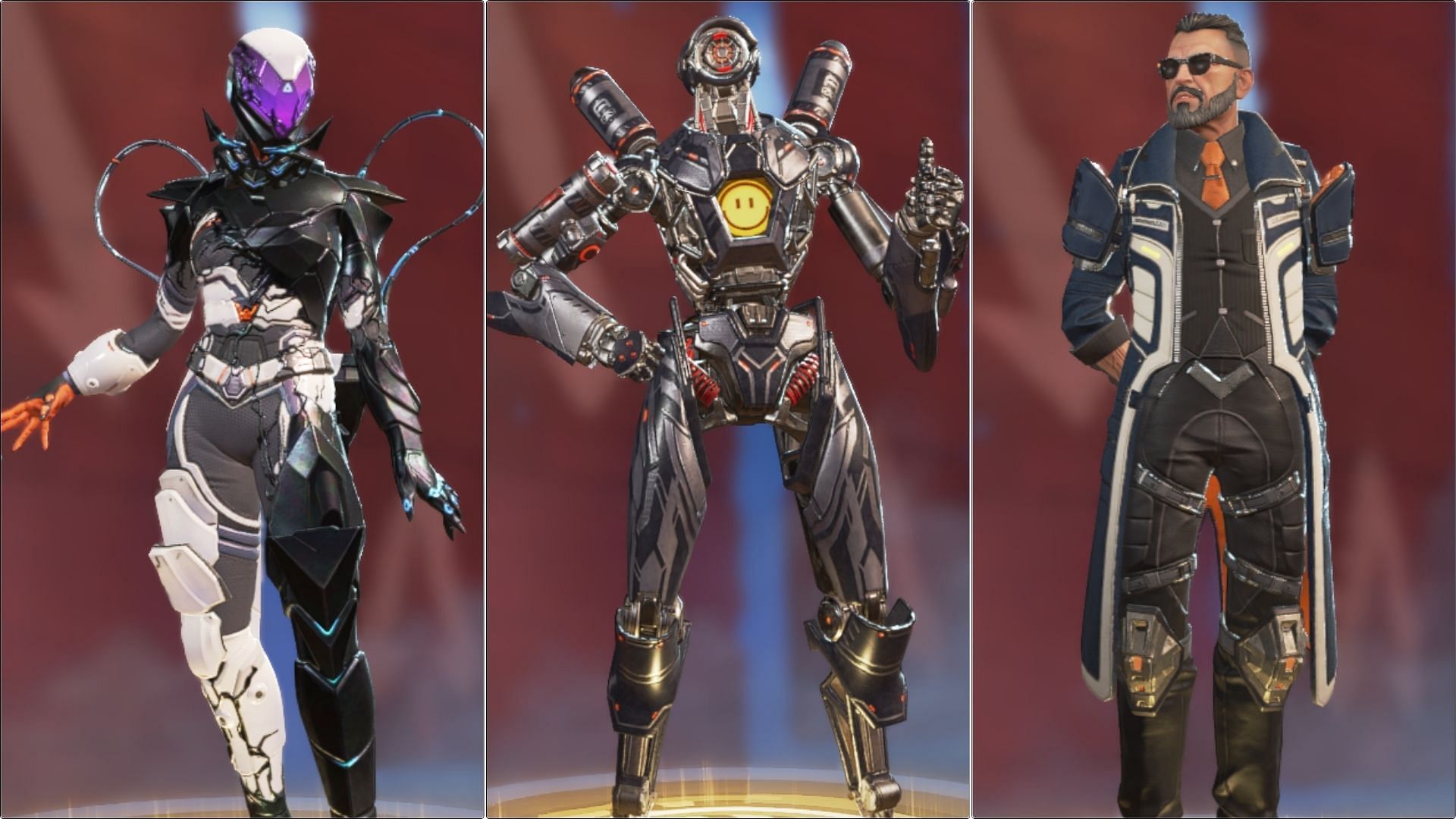 Ballistic, Catalyst, and Pathfinder in Apex Legends (Image via EA)