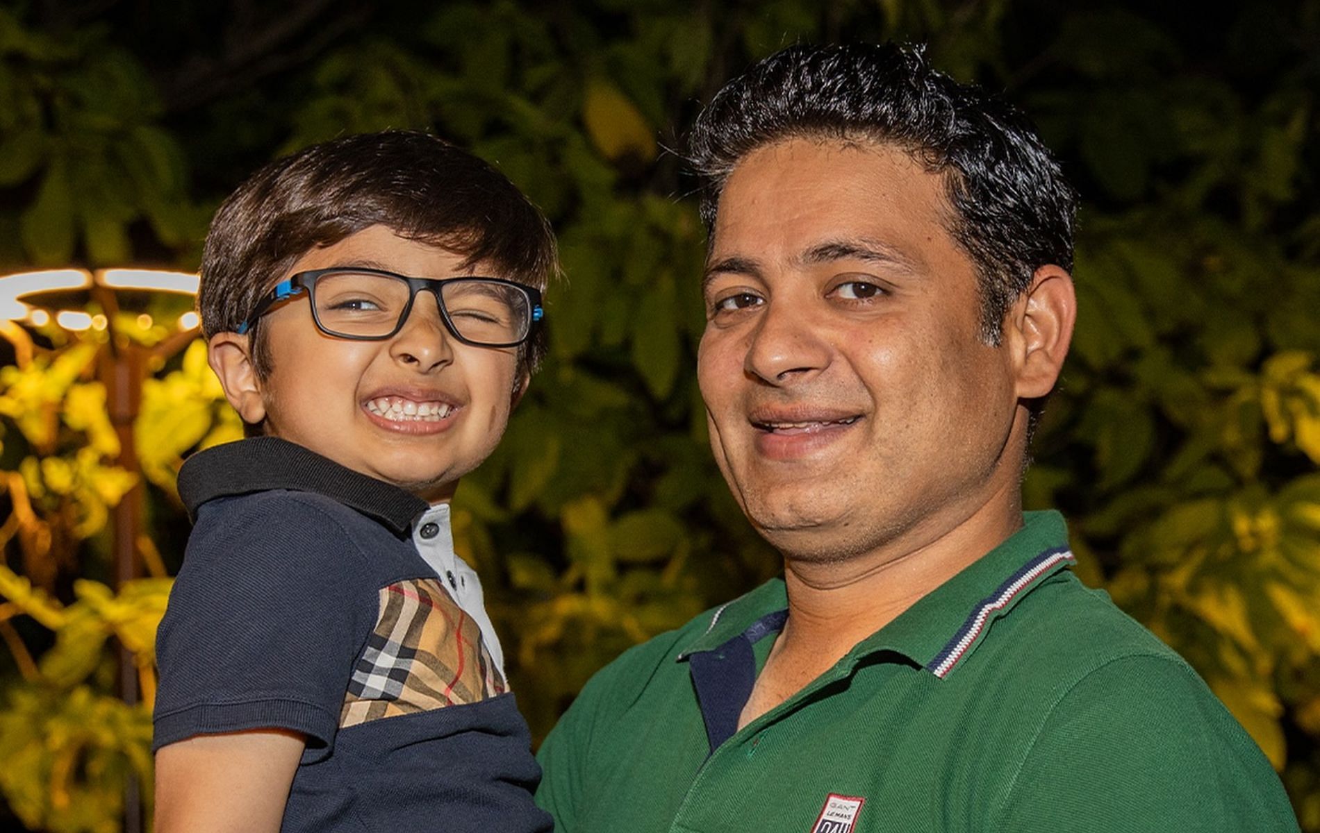 Piyush Chawla with his son Advik. (Pic: Instagram/Piyush Chawla)