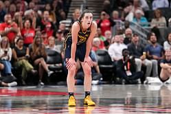 "Sheryl Swoopes somewhere punching the air rn" - WNBA fans hyped as Caitlin Clark drops career-high 35 points in Fever vs Wings clash