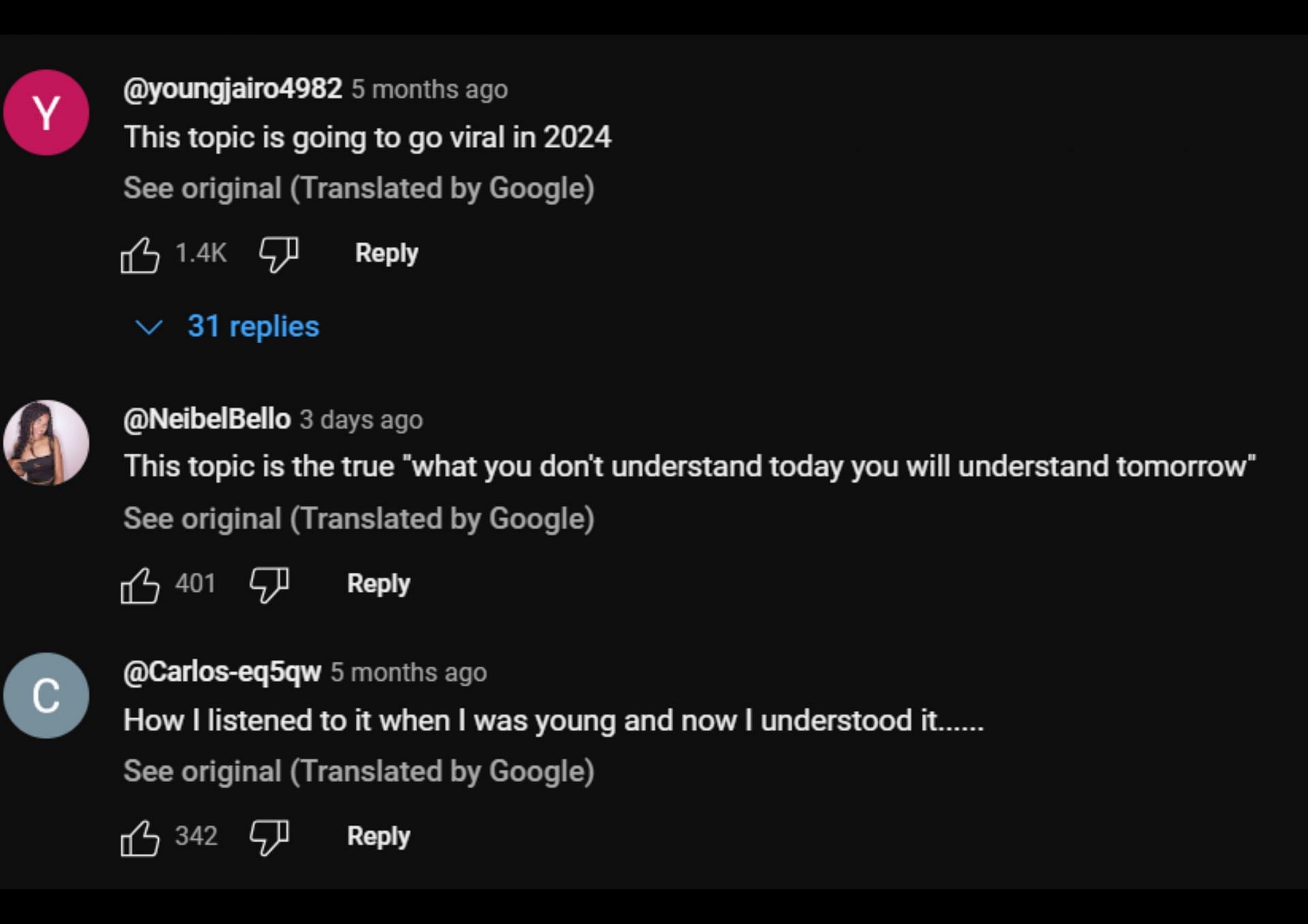 Netizens react to the song (Image via YouTube)