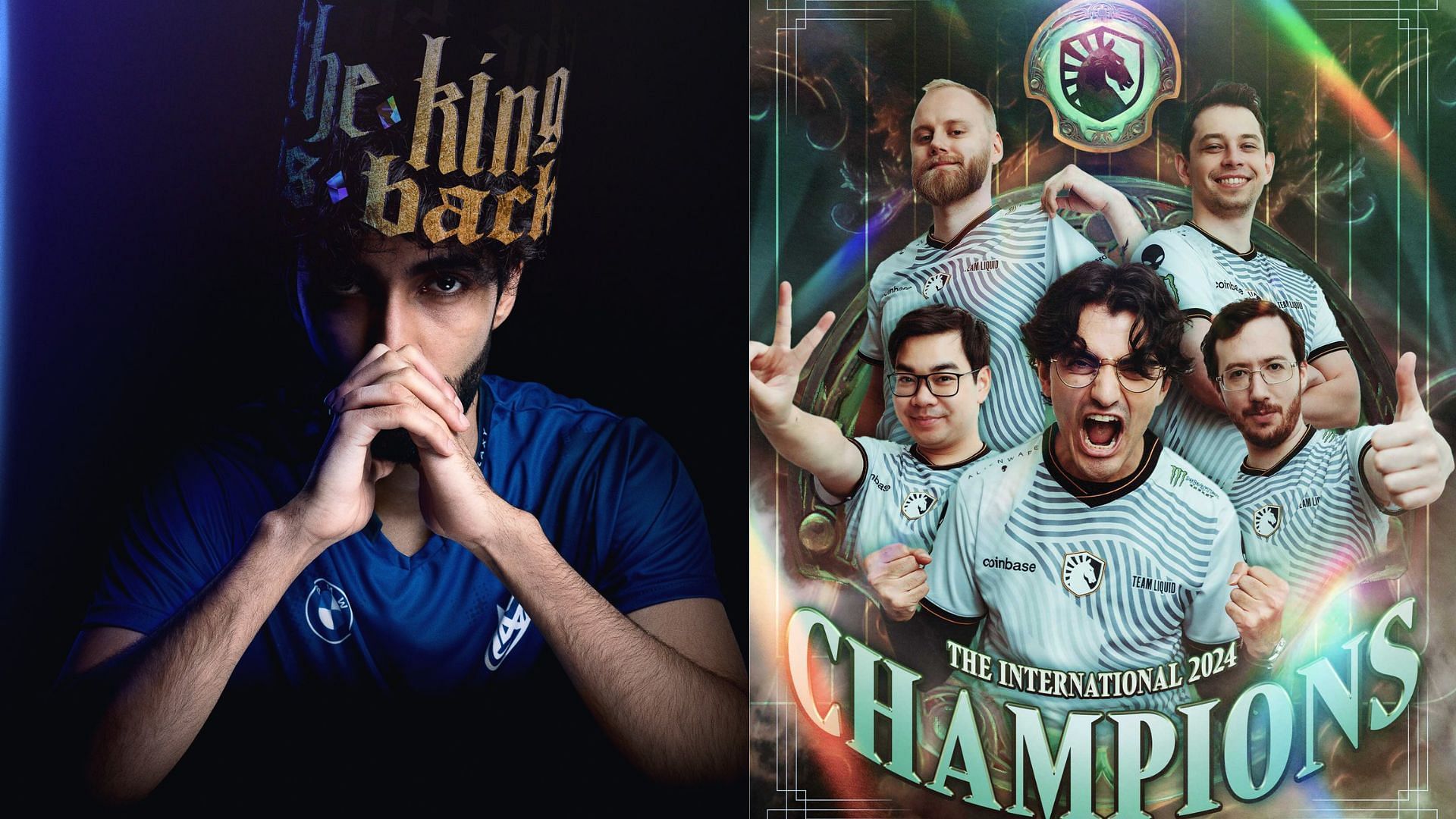 Collage of Sumail and Team Liquid 