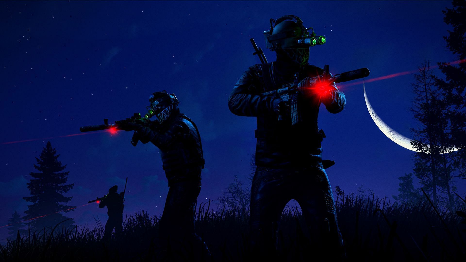 Using NVG to be stealthy (Image via Facepunch Studios)