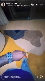 Marcus Jordan's IG story