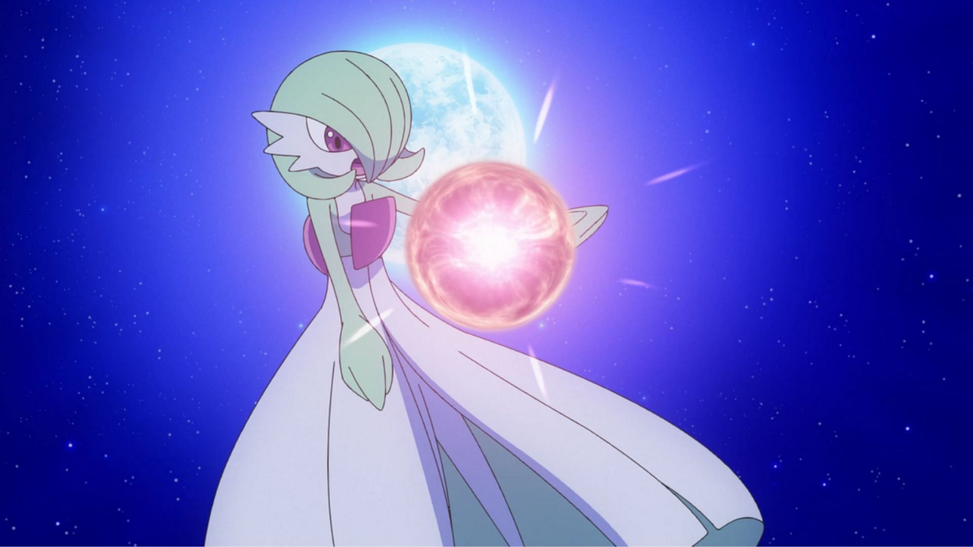 A picture of Gardevoir from the anime. (Image via The Pokemon Company)