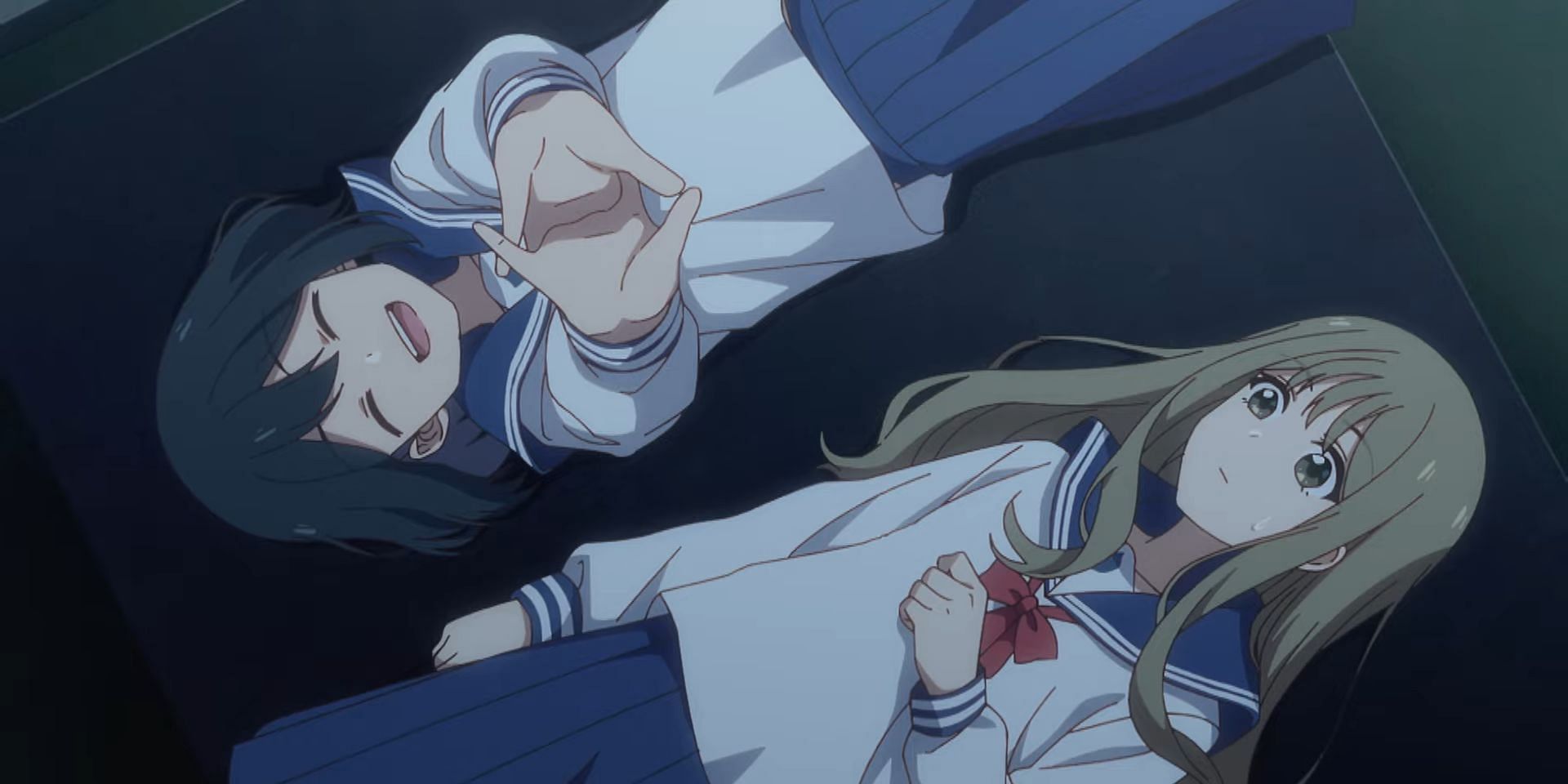 Makoto and Saki as seen in the anime (Image via Project No.9)