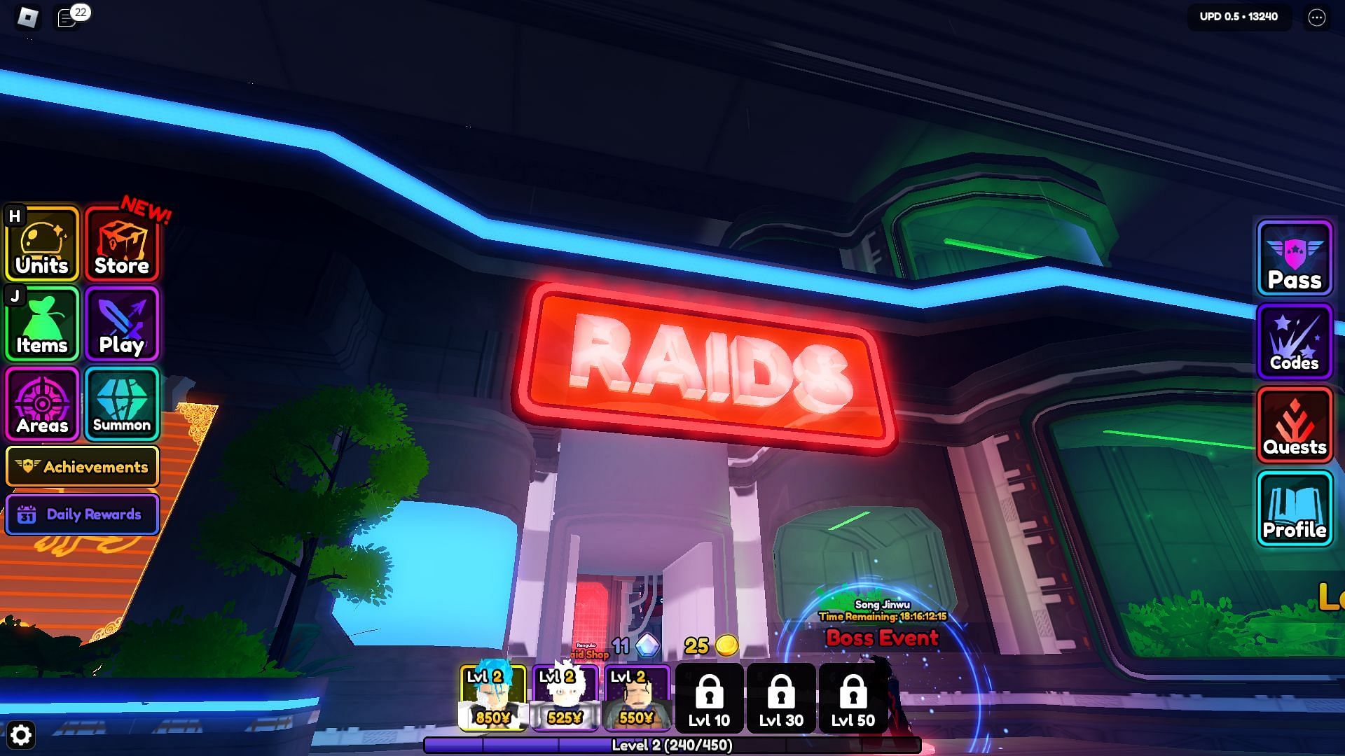 The Raid Mode (Image via Roblox)