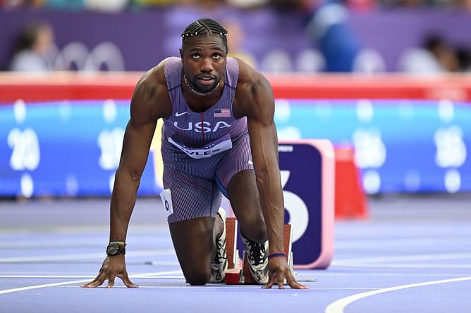 "Does Noah Lyles still not understand that NBA players are the best"- Fans react as the American calls US Open winners 'World Champions'
