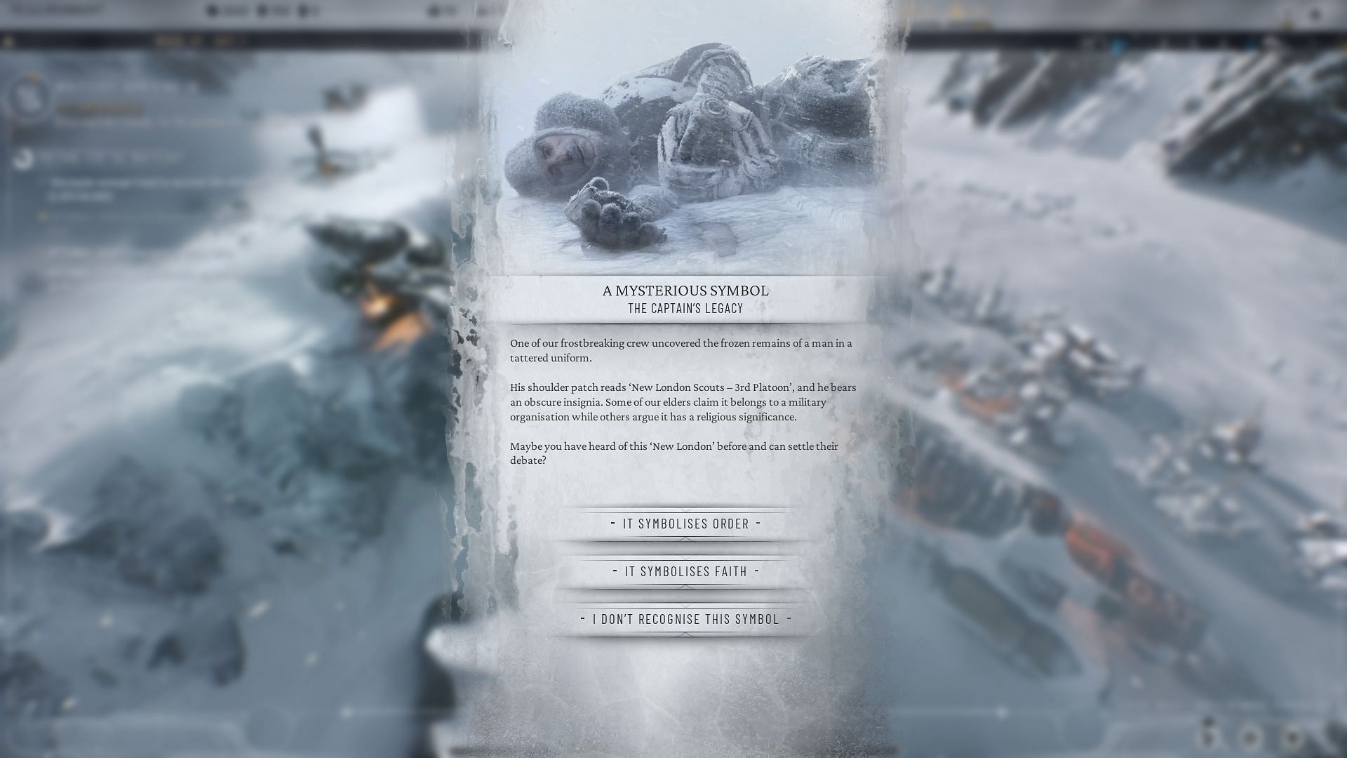 Choosing Order or Faith in Frostpunk 2 (image via 11 Bit Studios)