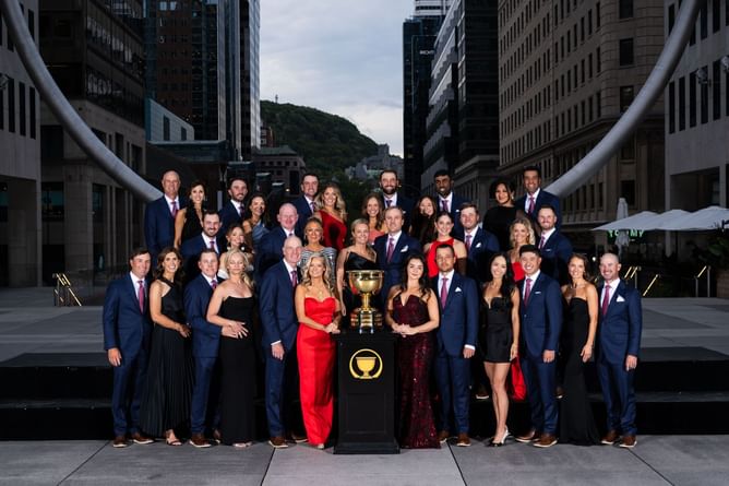 In pics: US Presidents Cup Team wives and girlfriends paint their partners
