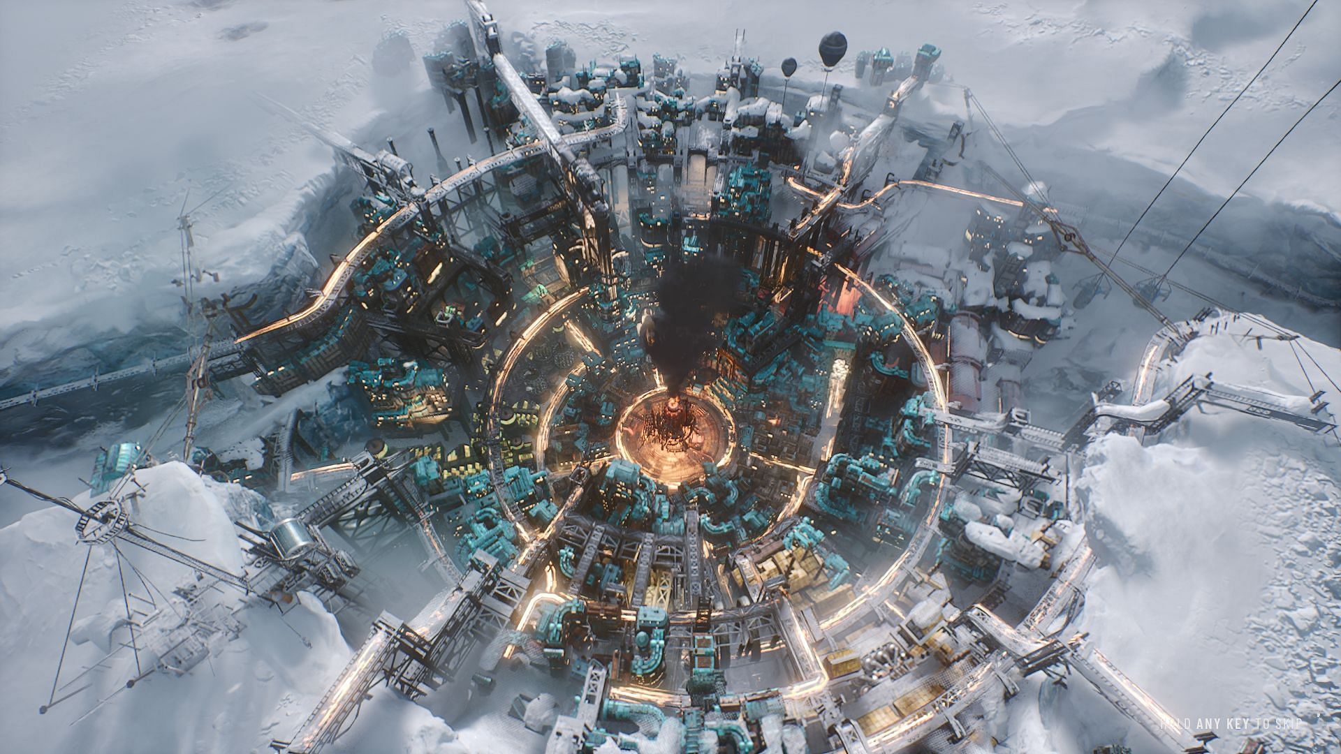 Guide for finding cores in Frostpunk 2 (Image via 11 bit studios)