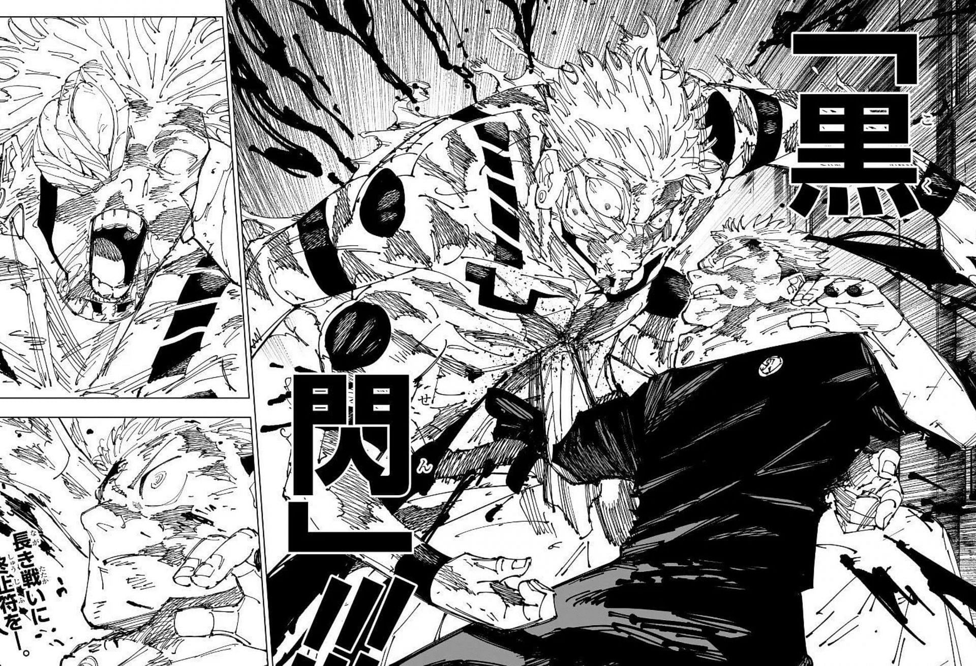 Yuji defeating Sukuna as seen in manga (Image via Viz Media)