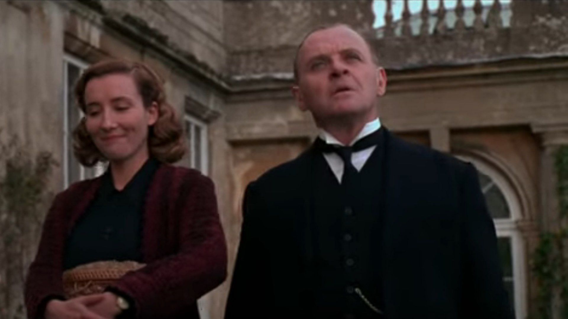 Anthony Hopkins and Emma Thompson seen in The Remains of the Day (Image via Sony Pictures Entertainment)