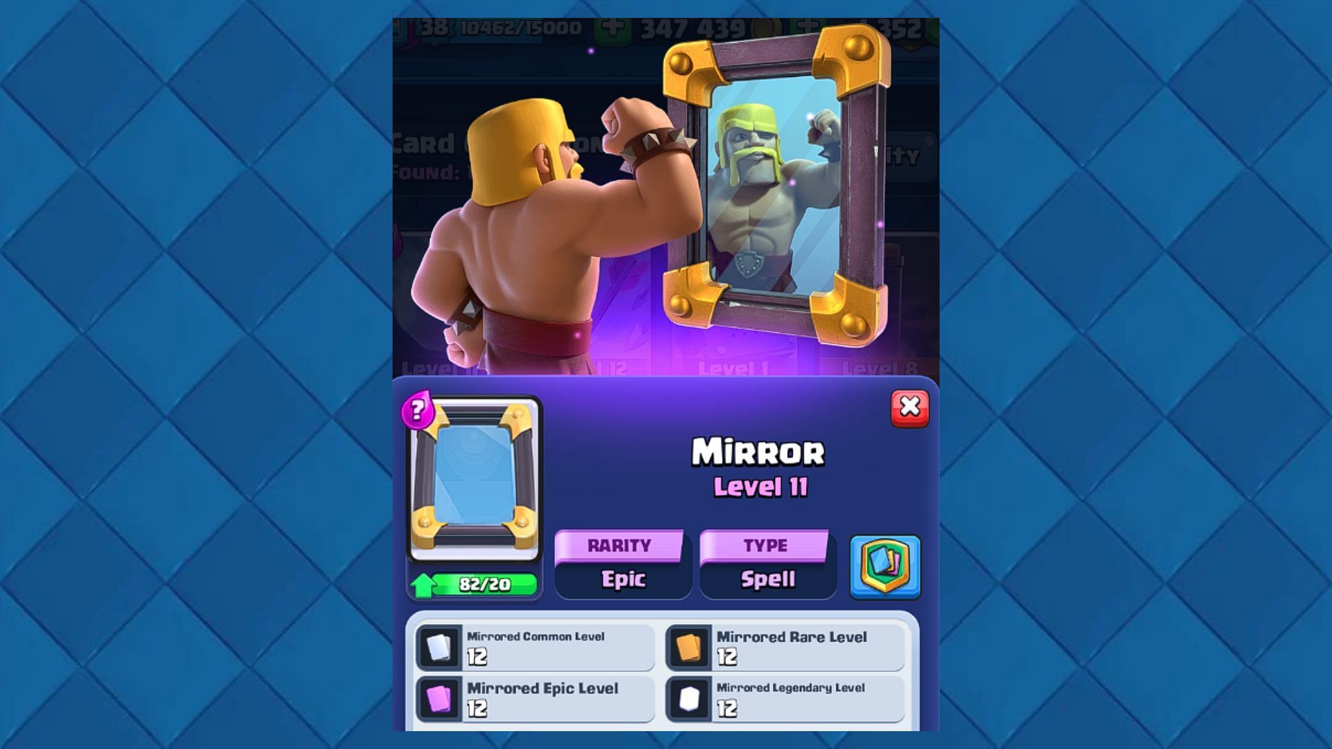 Mirror Spell Card in Clash Royale (Image via Supercell)