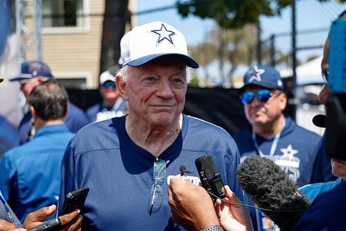 Jerry Jones at Cowboys Training Camp - Source: Getty