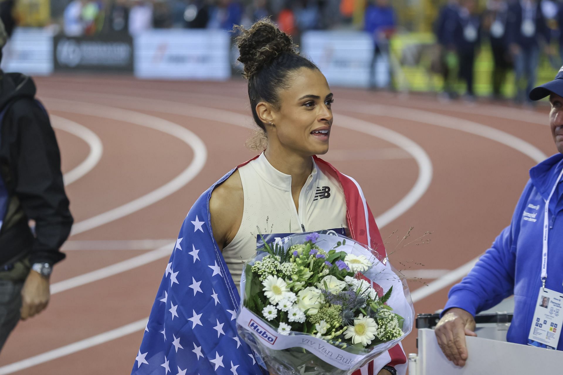 Sydney McLaughlin-Levrone at the Wanda Diamond League 2024 final event in Brussels, Belgium. (Photo via Getty Images)