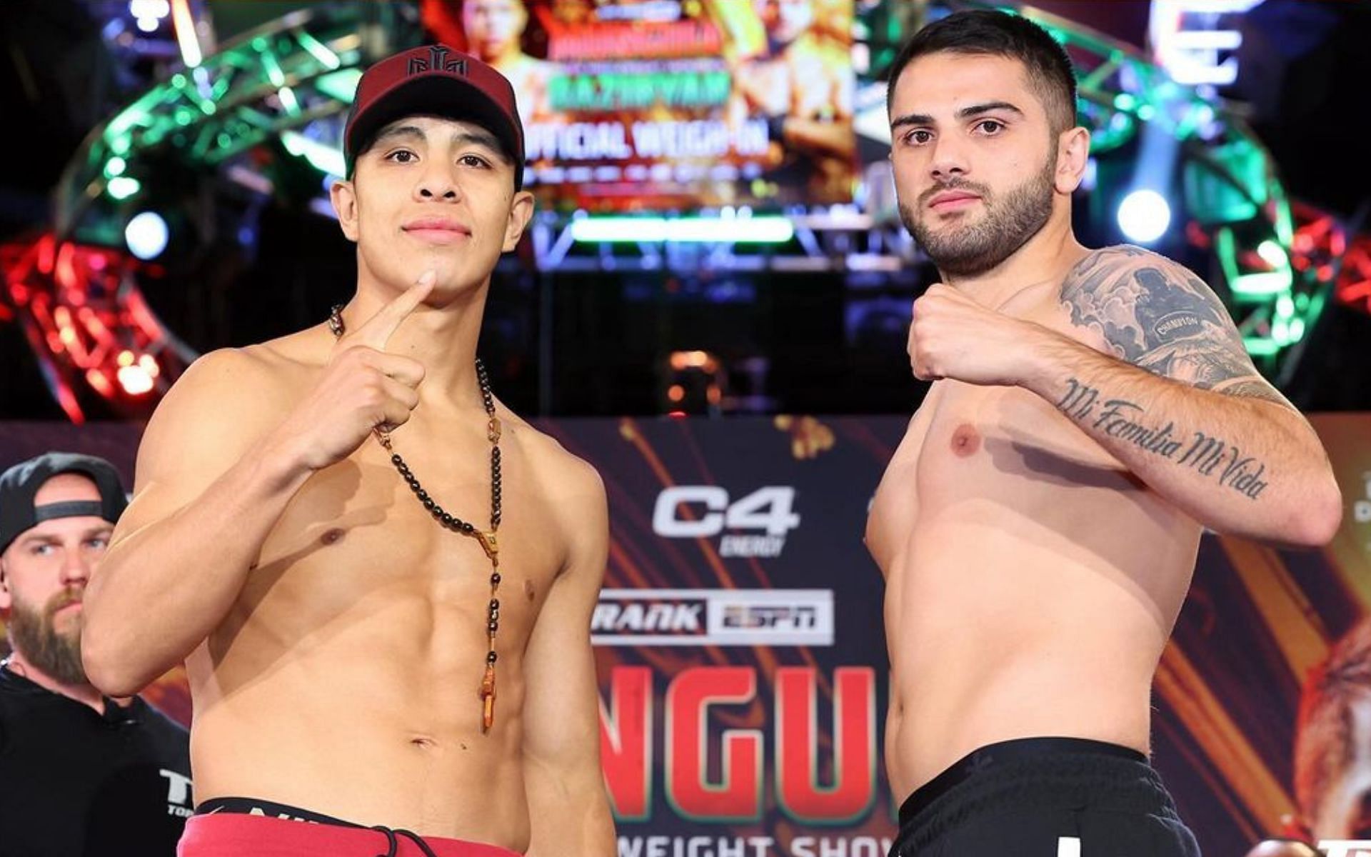 Jaime Munguia (left) will take on Erik Bazinyan (right) in Glendale, Arizona. (Image courtesy @toprank on Instagram] 