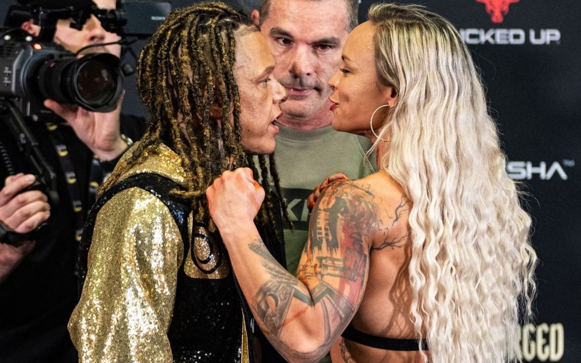 Christine Ferea and Jade Masson-Wong squared off in the main event of BKFC 65