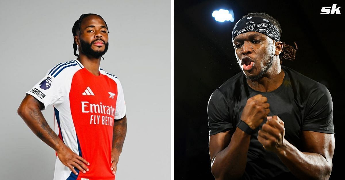 Raheem Sterling (left) and KSI