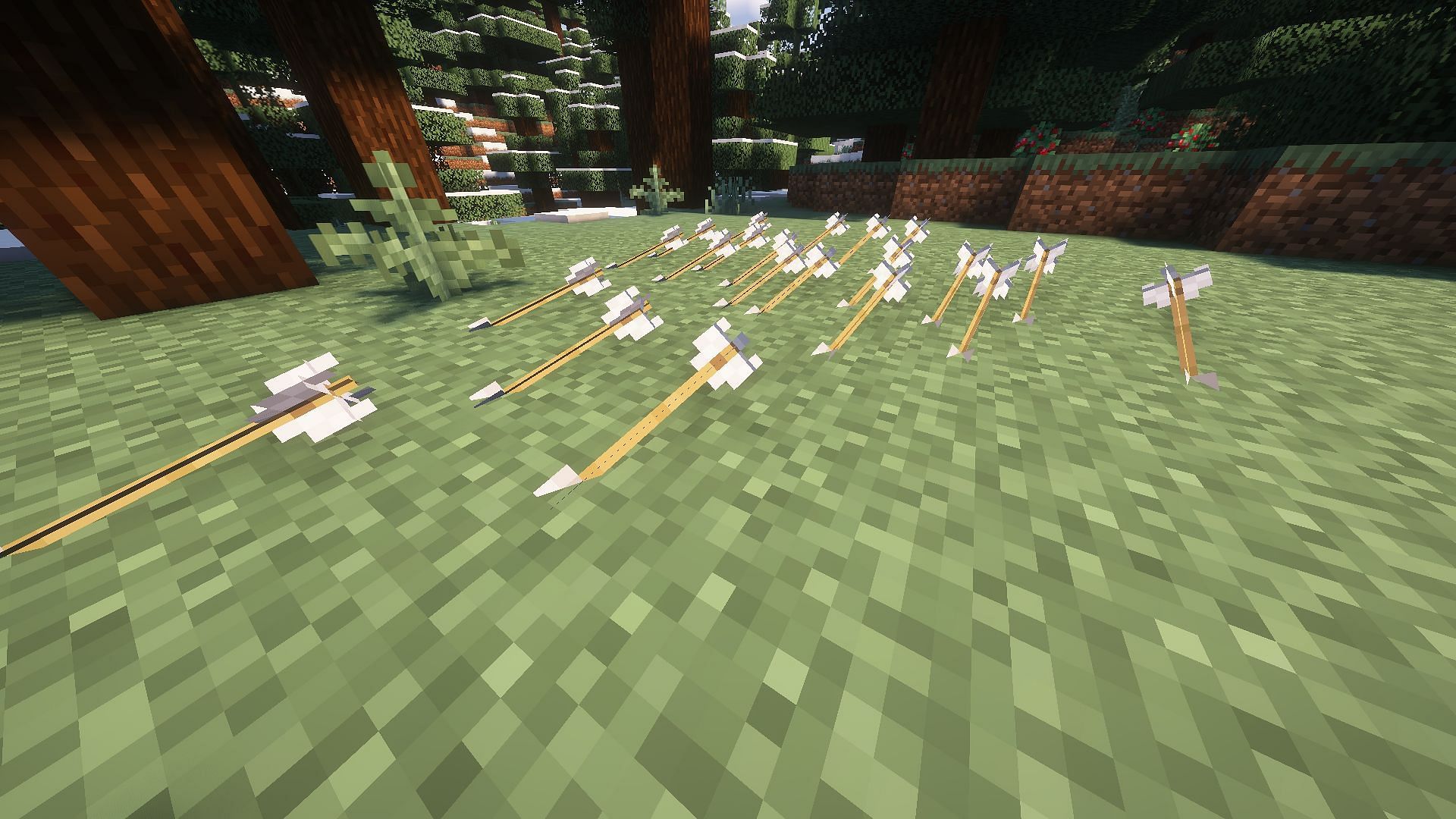 Don't let arrows that missed their target in Minecraft go to waste! (Image via Mojang)