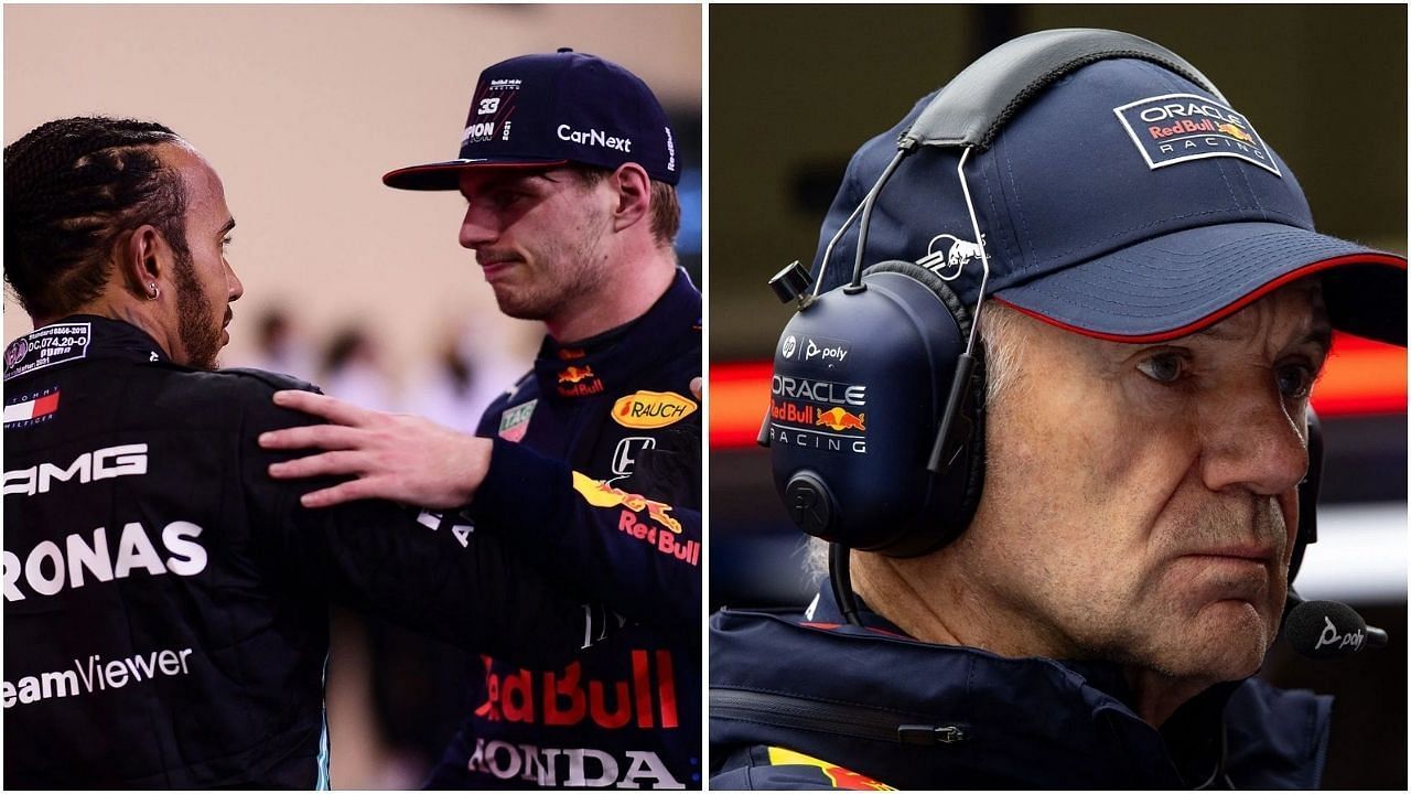 Adrian Newey feels Max Verstappen was lucky to be not penalized during the 2021 Brazilian Grand Prix (Images from Getty Images)