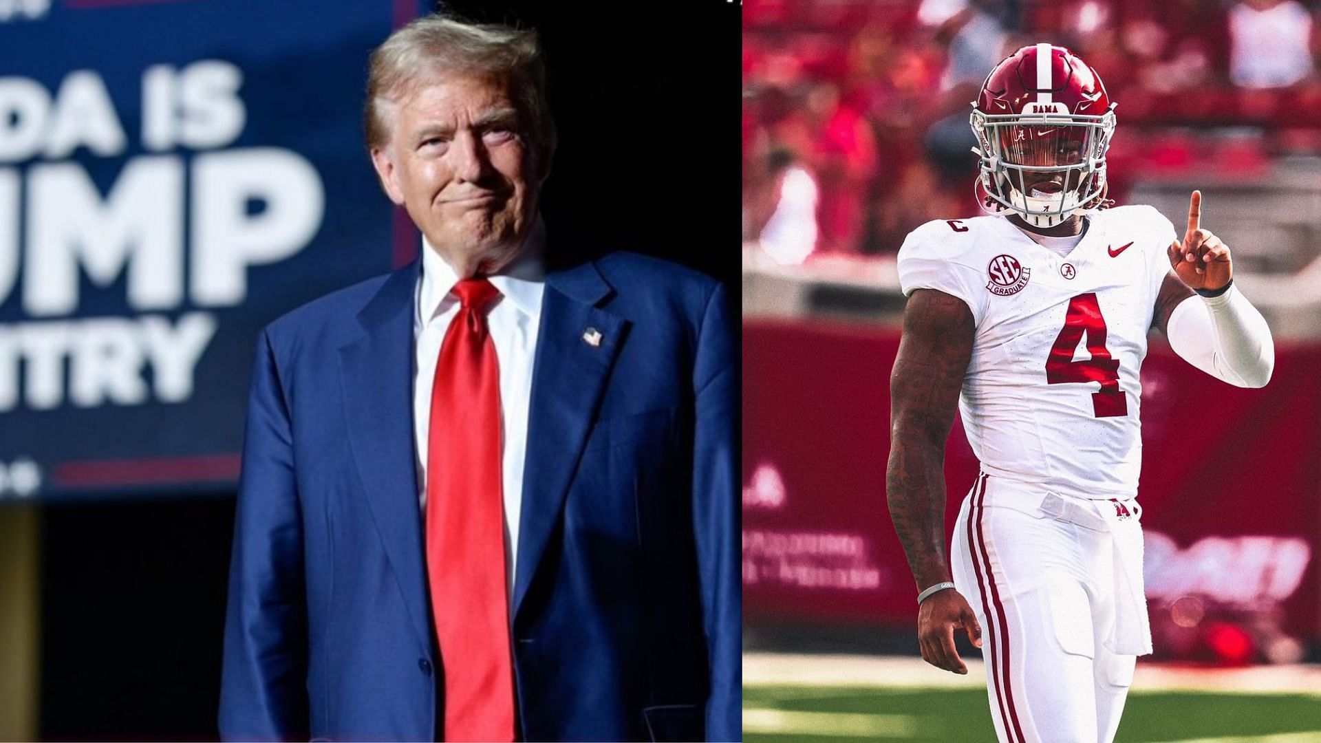 Picture Source: alabamafbl, realdonaldtrump (Instagram)