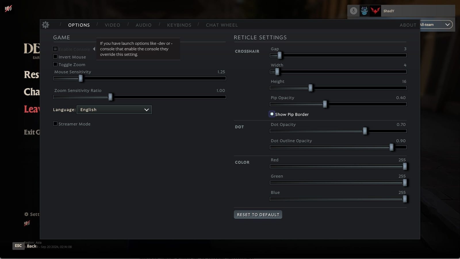 Best Deadlock console commands you need to know