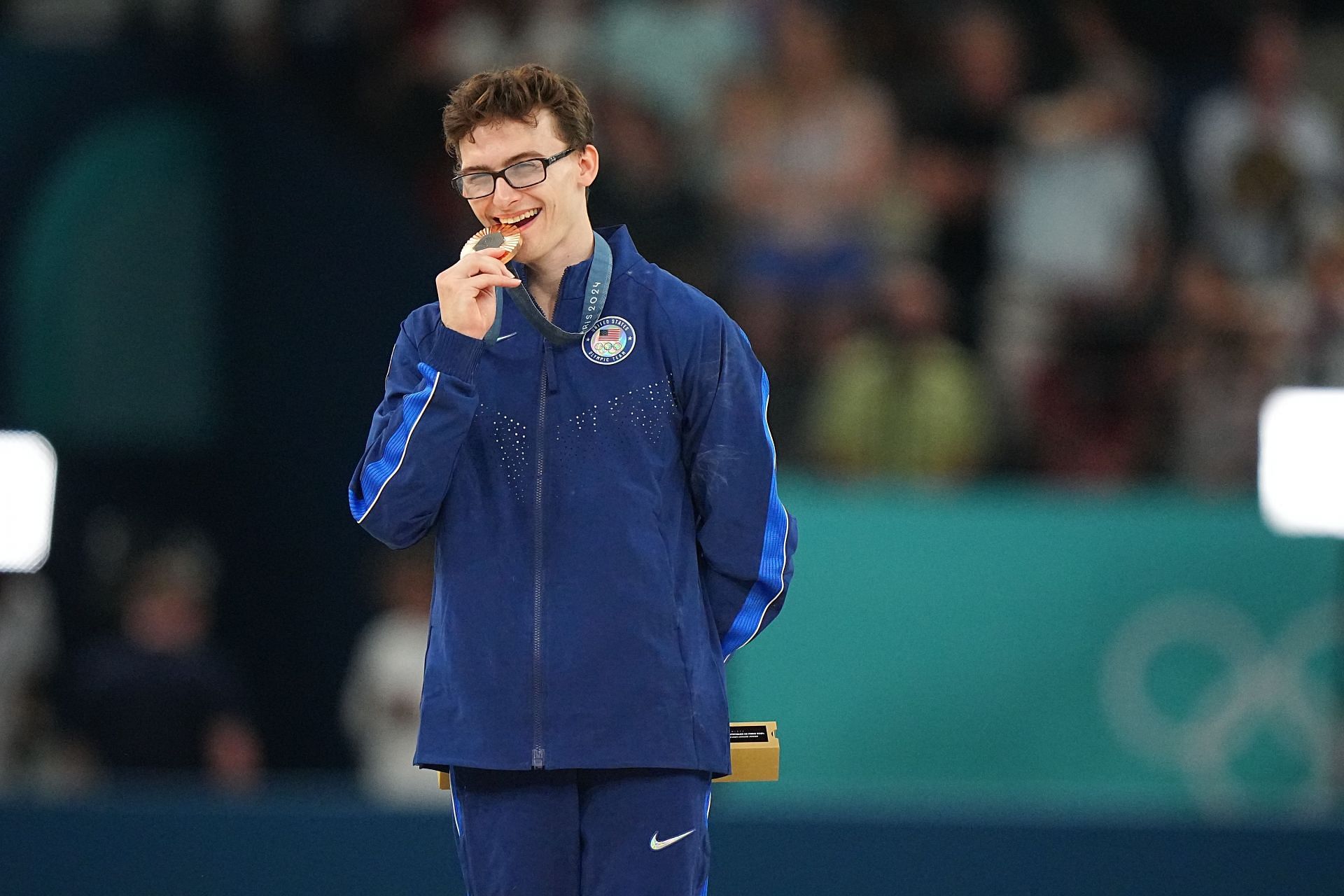 Stephen Nedoroscik on winning bronze at the Paris Olympics (Image Source: Getty)