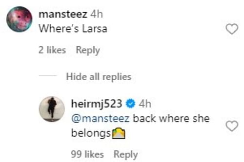 Marcus' response to the fan