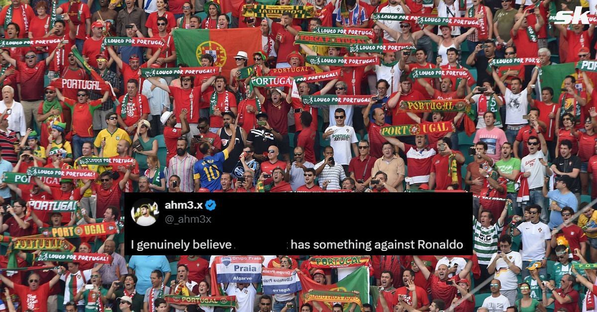 Portugal fans reacted on social media (Image Source: Getty, @_ahm3x/X)