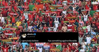 "The most useless player", "Has something against Ronaldo" - Fans blast Cristiano Ronaldo's Portugal teammate for his showing in Scotland win
