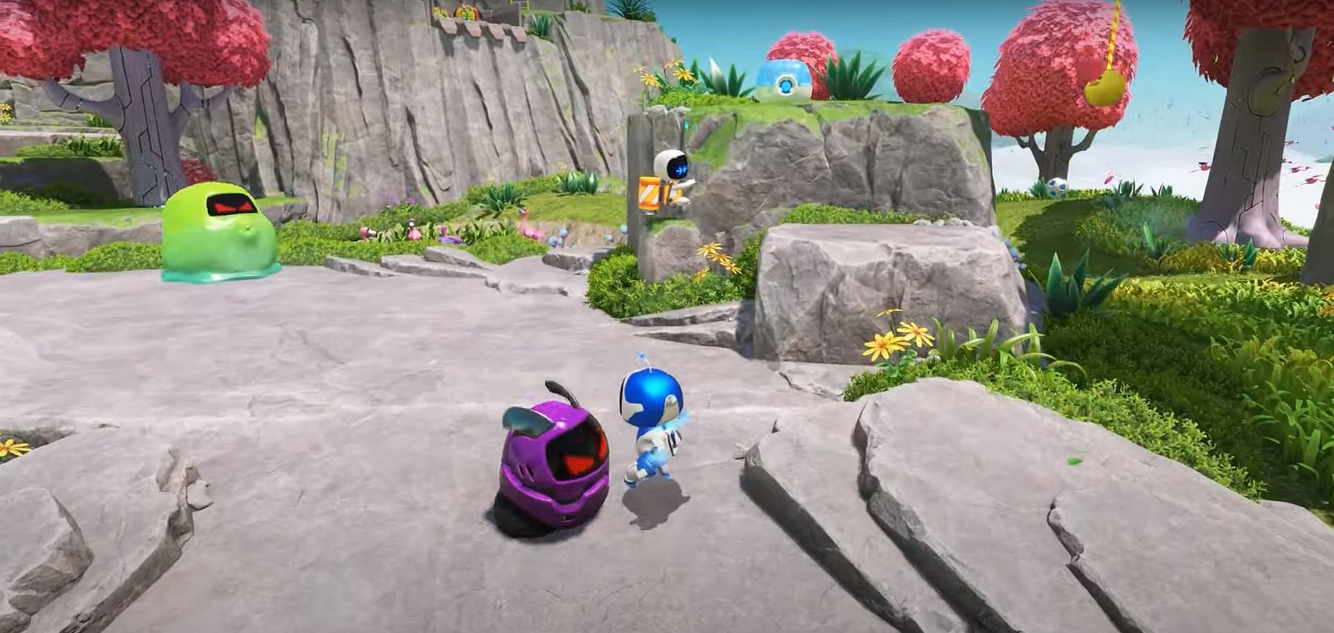 Bot number 2 of Astro Bot Sky Garden (Image via Sony Interactive Entertainment || @PowerPyx on YouTube)