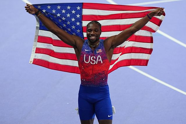 Noah Lyles at the 2024 Summer Olympics - Day 9 - Source: Getty