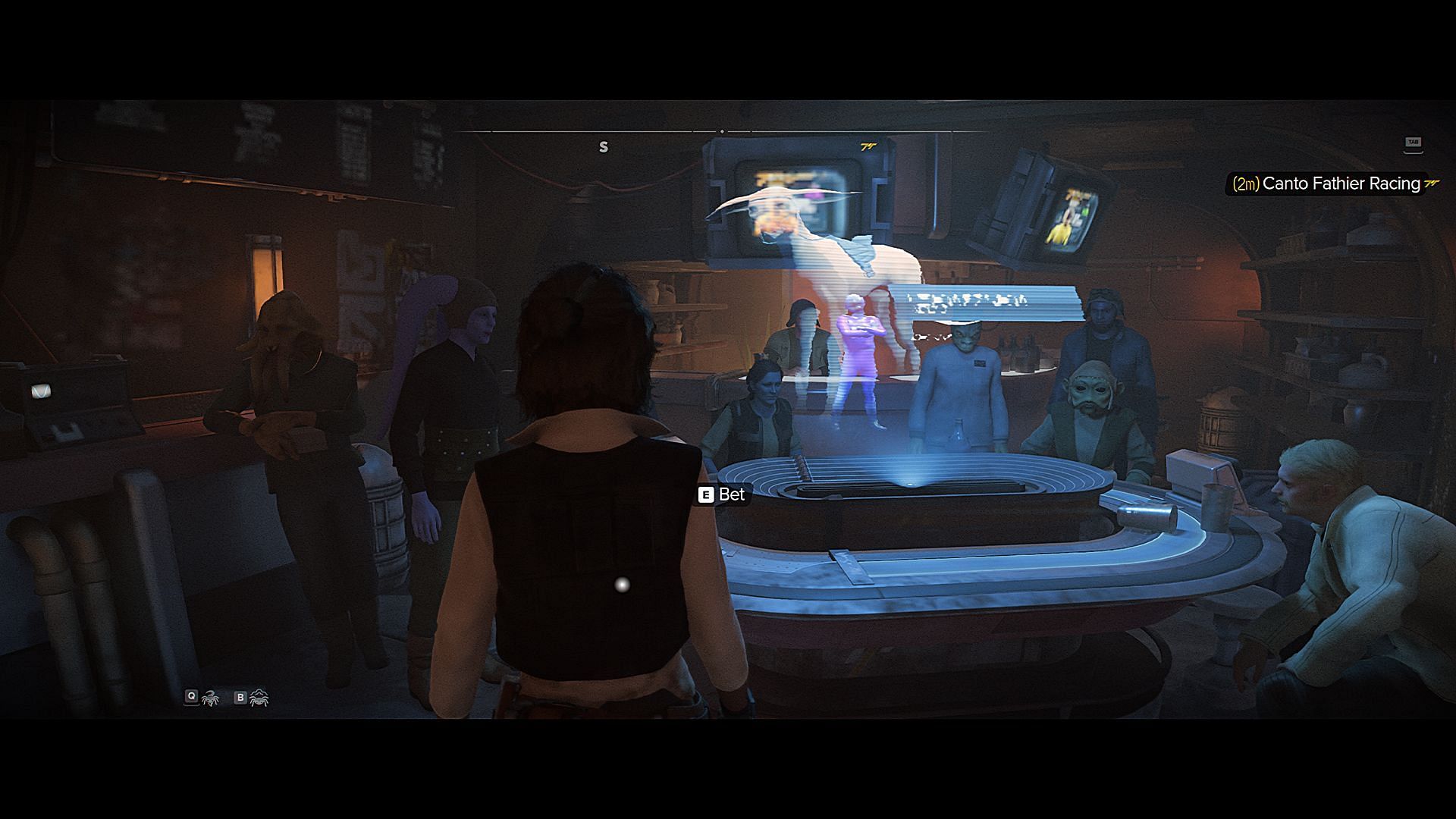 Fathier Race betting in Star Wars Outlaws (Image via Ubisoft)