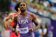 Noah Lyles pictured at the Olympic Games Paris 2024 (Images via Getty)