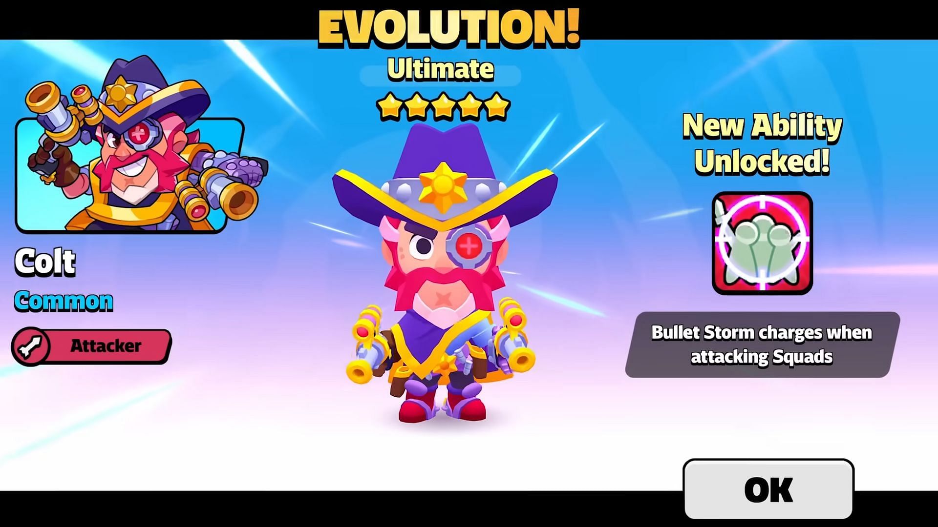 Ultimate Colt is coming to Squad Busters (Image via Supercell)