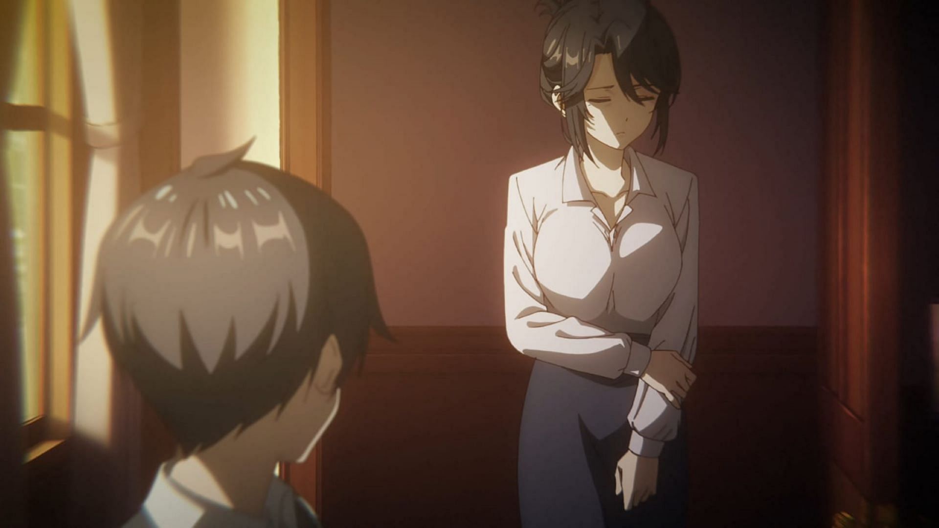 Masachika and his mother in Alya Sometimes Hides Her Feelings in Russian episode 11 (Image via Doga Kobo)