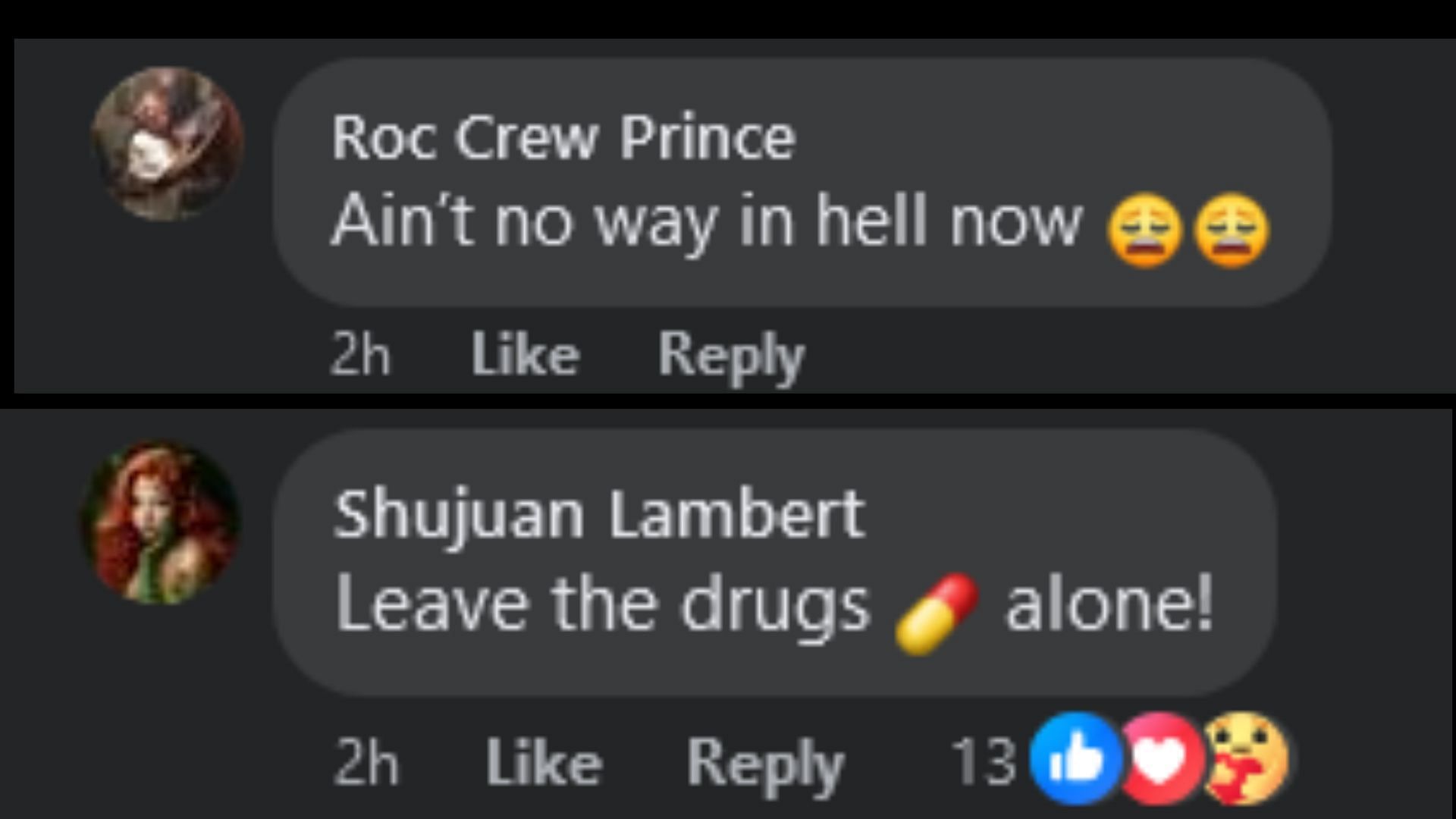 Fans reacted to the news of Longway&#039;s hospitalization (Image via Facebook / @Roc Crew Prince / @Shujuan Lambert)