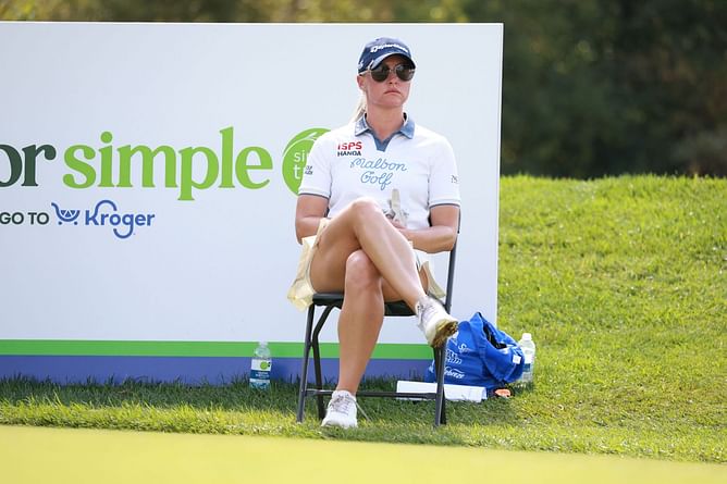 In pictures: Charley Hull shows off her 'Autumn vibes' as she takes a break from golf