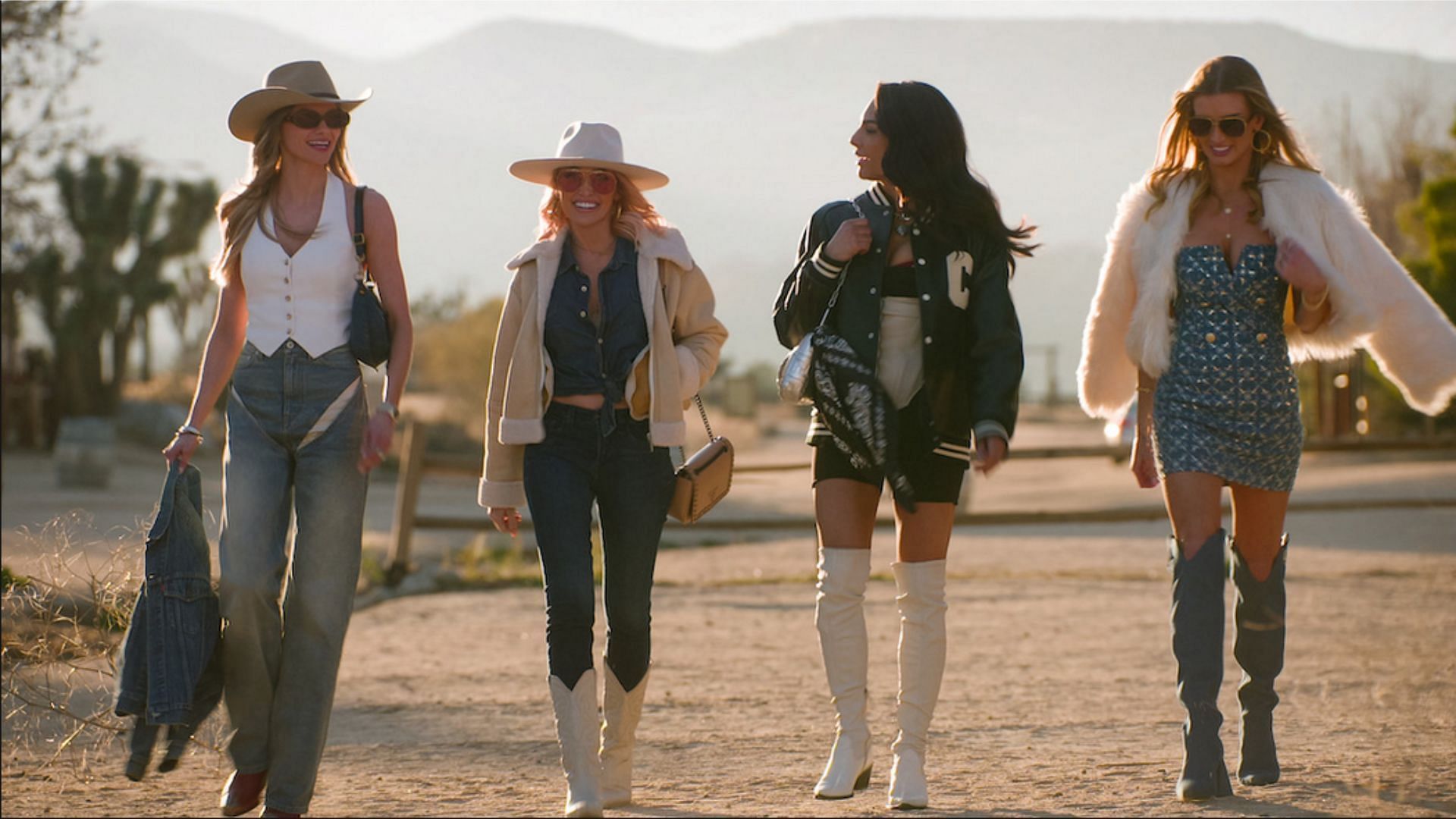 Alanna, Mary, Amanza and Nicole of Selling Sunset season 8 (Image via Tudum By Netflix)