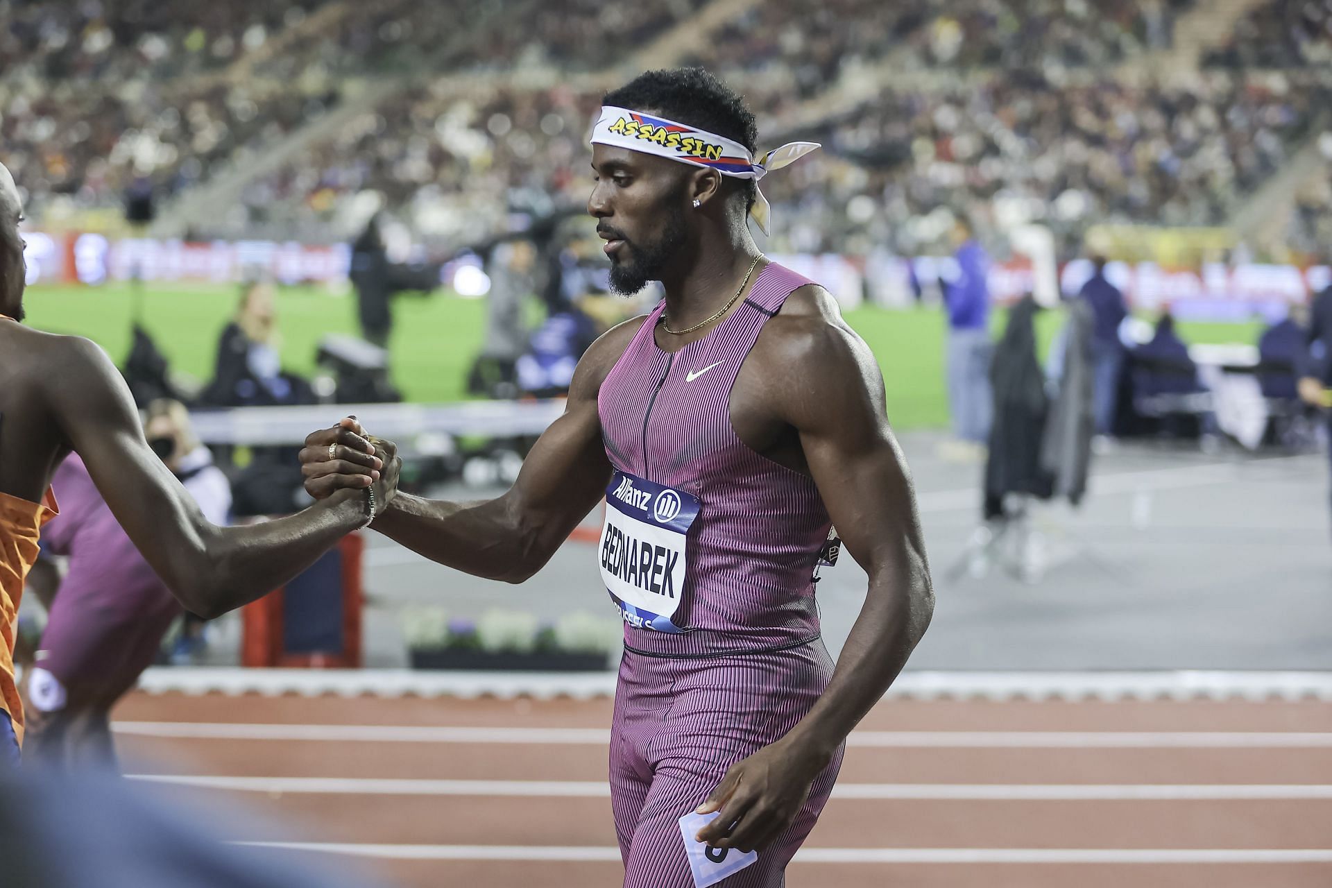 Kenny Bednarek on the second day of the 2024 Diamond League finals (Image via: Getty Images)