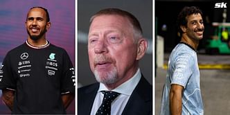 Boris Becker sends a message to F1 legend Lewis Hamilton as Brit bids heartfelt farewell to Daniel Ricciardo