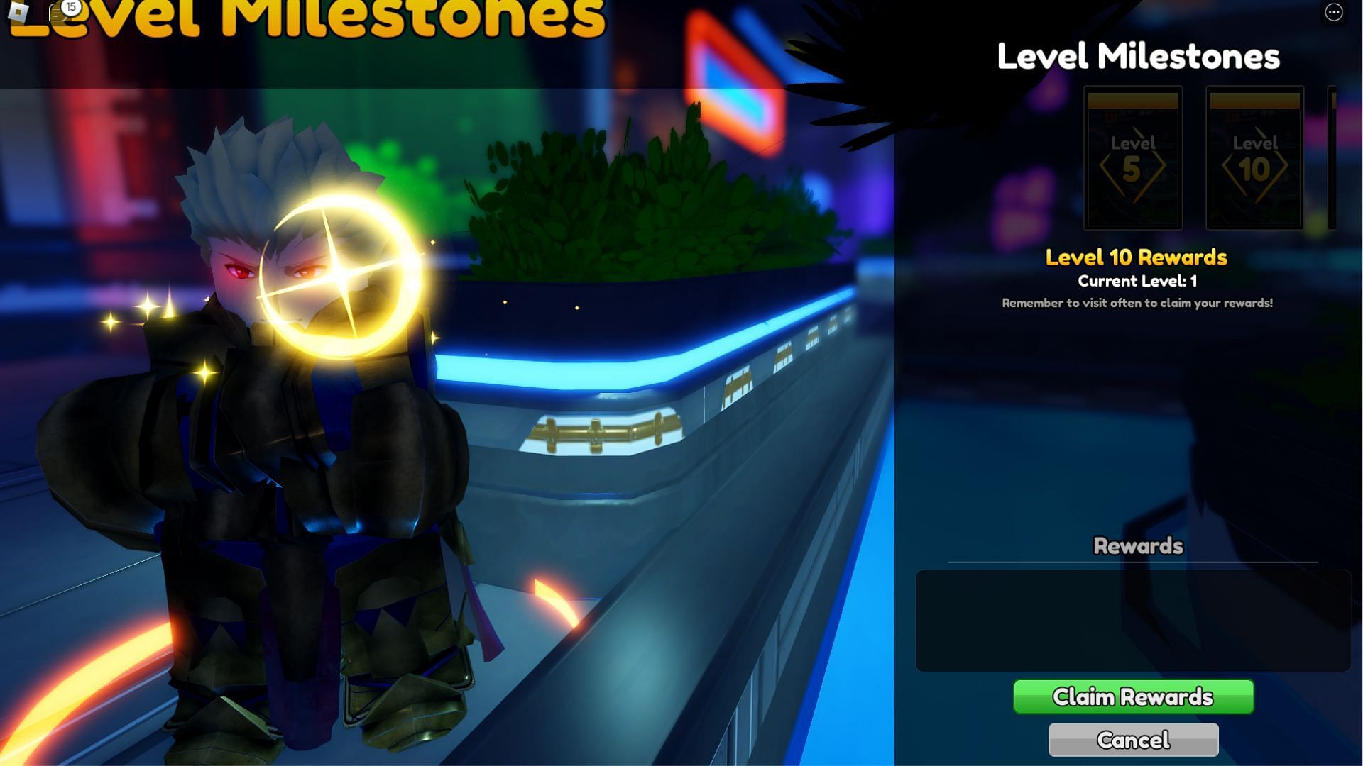 Talking with NPCs and doing quests gives you Gems in Anime Vanguards (Image via Roblox)